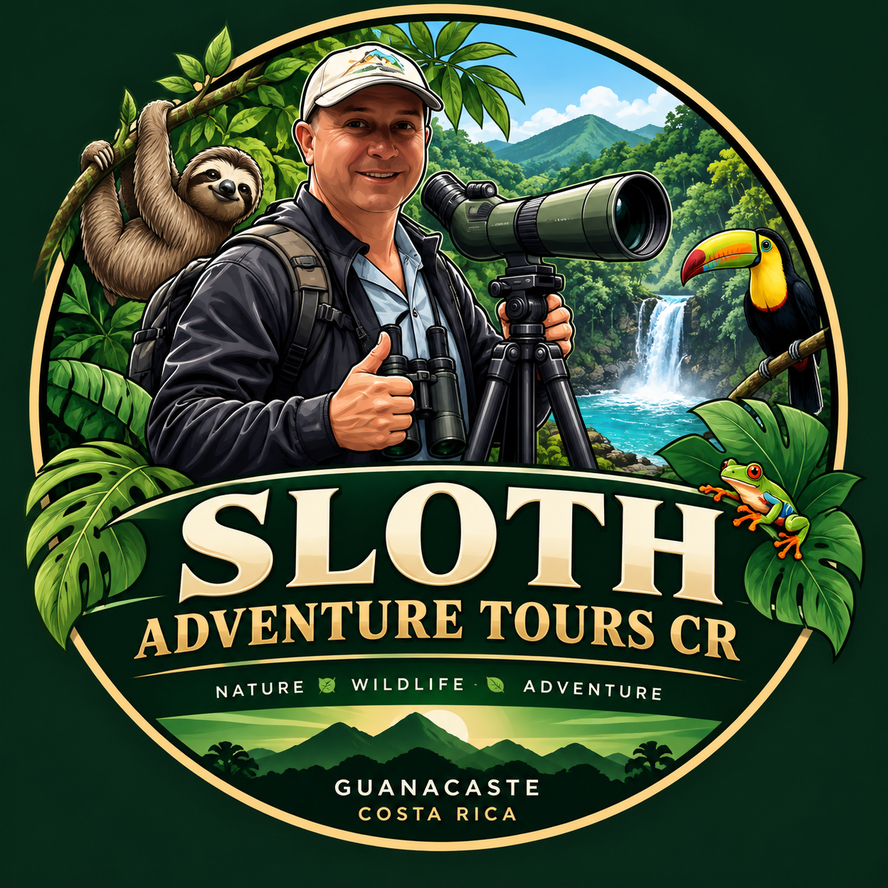 Sloth Adventure Tours CR logo